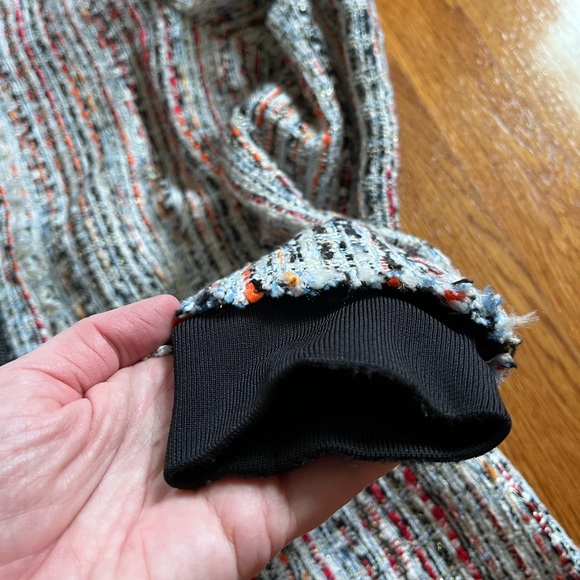 Elie Tahari Brooke Womens Jacket Multicolor Tweed Bomber Blazer $448 M Read - Picture 11 of 13